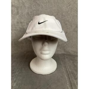 Nike Dri-Fit Fly Cap Unstructured AeroBill AeroAdapt Cap White Sz S/M